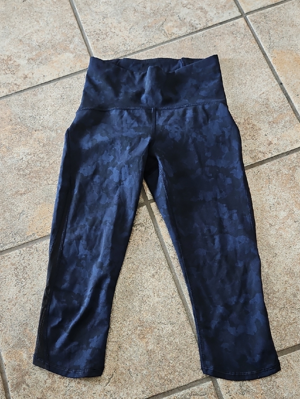 lululemon athletica Blue Camo Athletic Top